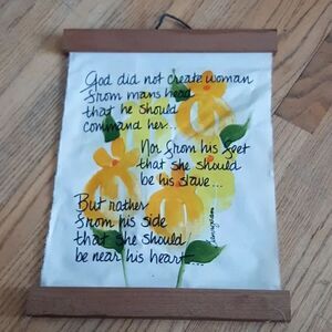 Vintage clothe wall hanging